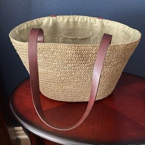 New Woven lined Straw bag